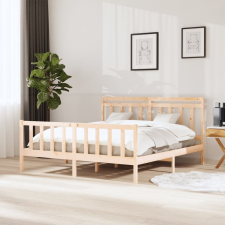 vidaXL tömör fa ágykeret 160 x 200 cm ágy és ágykellék