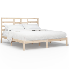 vidaXL tömör fa ágykeret 200 x 200 cm (3105815) ágy és ágykellék