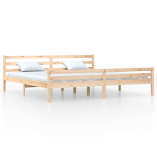 vidaXL tömör fa ágykeret 200x200 cm (814839) ágy és ágykellék