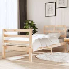 vidaXL tömör fa ágykeret 75 x 190 cm (2FT6 Small Single) ágy és ágykellék