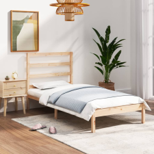 vidaXL tömör fa ágykeret 90 x 190 cm (3FT Single) ágy és ágykellék