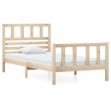 vidaXL tömör fa ágykeret 90 x 200 cm (3101138) ágy és ágykellék