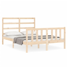 vidaXL tömör fa ágykeret fejtámlával 120 x 200 cm (3191901) ágy és ágykellék