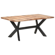 vidaXL tömör fa étkezőasztal paliszander felülettel 180 x 90 x 75 cm bútor