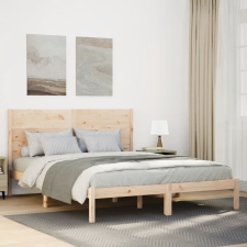 vidaXL tömör fa extra hosszú ágykeret matrac nélkül 160 x 220 cm ágy és ágykellék