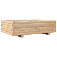 vidaXL tömör fenyő kerti virágláda 90 x 60 x 26,5 cm kerti tárolás