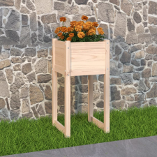 vidaXL Tömör fenyő növénytartó 40x40x81 cm kerti tárolás