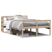 vidaXL tömör fenyőfa ágy időseknek fejtámlával 140 x 190 cm ágy és ágykellék