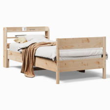 vidaXL tömör fenyőfa ágy matrac nélkül 100 x 200 cm (3306933) ágy és ágykellék