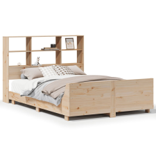 vidaXL tömör fenyőfa ágy matrac nélkül 135 x 190 cm (3323704) ágy és ágykellék