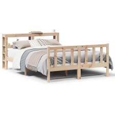 vidaXL tömör fenyőfa ágy matrac nélkül 140 x 190 cm ágy és ágykellék