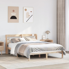vidaXL tömör fenyőfa ágy matrac nélkül 140 x 190 cm ágy és ágykellék