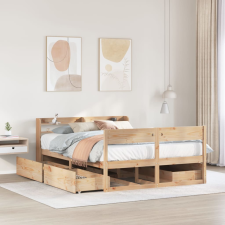 vidaXL tömör fenyőfa ágy matrac nélkül 150x200 cm ágy és ágykellék