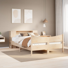 vidaXL tömör fenyőfa ágy matrac nélkül 150x200 cm ágy és ágykellék