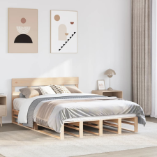 vidaXL tömör fenyőfa ágy matrac nélkül 150x200 cm ágy és ágykellék