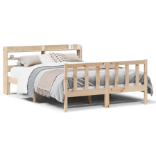 vidaXL tömör fenyőfa ágy matrac nélkül 150x200 cm (3306582) ágy és ágykellék