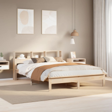 vidaXL tömör fenyőfa ágy matrac nélkül 160 x 200 cm ágy és ágykellék