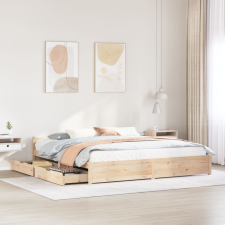 vidaXL tömör fenyőfa ágy matrac nélkül 180 x 200 cm ágy és ágykellék