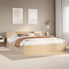 vidaXL tömör fenyőfa ágy matrac nélkül 180 x 200 cm ágy és ágykellék