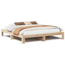 vidaXL tömör fenyőfa ágy matrac nélkül 180 x 200 cm (3308729) ágy és ágykellék