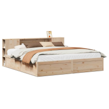 vidaXL tömör fenyőfa ágy matrac nélkül 180 x 200 cm (3323407) ágy és ágykellék