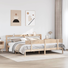 vidaXL tömör fenyőfa ágy matrac nélkül 200 x 200 cm ágy és ágykellék