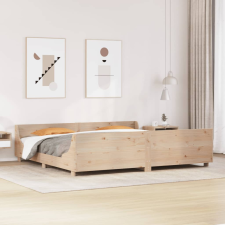 vidaXL tömör fenyőfa ágy matrac nélkül 200 x 200 cm ágy és ágykellék