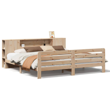 vidaXL tömör fenyőfa ágy matrac nélkül 200 x 200 cm (3309890) ágy és ágykellék