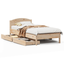 vidaXL tömör fenyőfa ágy matrac nélkül 75 x 190 cm (3301851) ágy és ágykellék