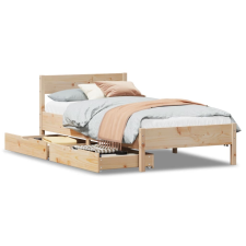 vidaXL tömör fenyőfa ágy matrac nélkül 90 x 200 cm (3301758) ágy és ágykellék
