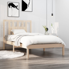 vidaXL tömör fenyőfa ágykeret 100 x 200 cm ágy és ágykellék