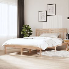 vidaXL tömör fenyőfa ágykeret 120 x 200 cm ágy és ágykellék