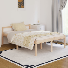 vidaXL Tömör fenyőfa ágykeret 135 x 190 cm (4FT6 Double) ágy és ágykellék