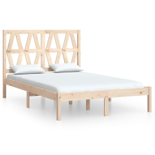 vidaXL tömör fenyőfa ágykeret 135 x 190 cm (4FT6 Double) (3103973) ágy és ágykellék