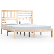 vidaXL tömör fenyőfa ágykeret 135 x 190 cm Double (3100998) ágy és ágykellék