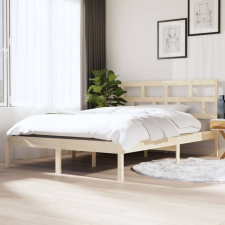 vidaXL tömör fenyőfa ágykeret 140 x 190 cm ágy és ágykellék