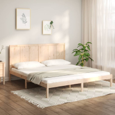 vidaXL tömör fenyőfa ágykeret 200 x 200 cm ágy és ágykellék