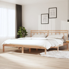 vidaXL Tömör fenyőfa ágykeret 200 x 200 cm ágy és ágykellék
