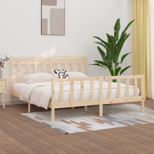 vidaXL tömör fenyőfa ágykeret 200x200 cm ágy és ágykellék
