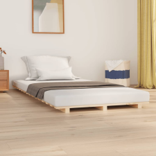 vidaXL tömör fenyőfa ágykeret 75 x 190 cm ágy és ágykellék