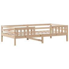 vidaXL tömör fenyőfa ágykeret 75 x 190 cm ágy és ágykellék