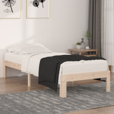 vidaXL tömör fenyőfa ágykeret 75 x 190 cm (2FT6 Small Single) ágy és ágykellék