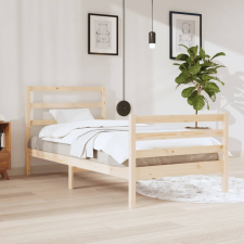 vidaXL tömör fenyőfa ágykeret 90 x 200 cm ágy és ágykellék