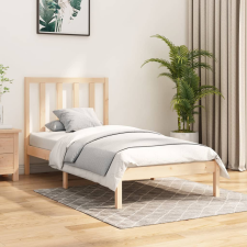 vidaXL tömör fenyőfa ágykeret 90 x 200 cm ágy és ágykellék