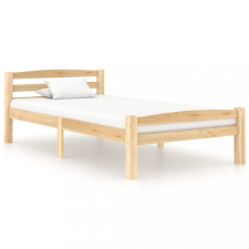 vidaXL Tömör fenyőfa ágykeret 90 x 200 cm ágy és ágykellék