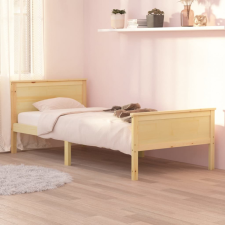 vidaXL Tömör fenyőfa ágykeret 90 x 200 cm ágy és ágykellék