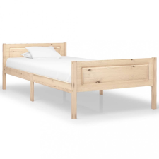 vidaXL Tömör fenyőfa ágykeret 90 x 200 cm ágy és ágykellék