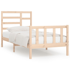 vidaXL tömör fenyőfa ágykeret 90 x 200 cm (3107598) ágy és ágykellék