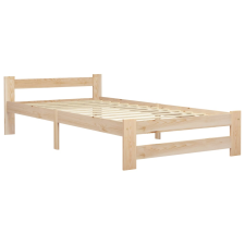 vidaXL tömör fenyőfa ágykeret 90 x 200 cm (321991) ágy és ágykellék