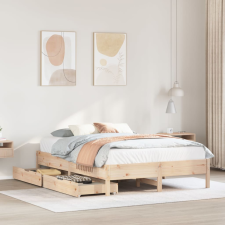 vidaXL tömör fenyőfa ágykeret ágy matrac nélkül 120 x 200 cm ágy és ágykellék